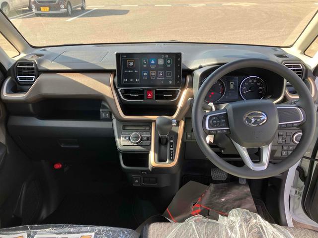 ムーヴ Ｇ　届出済未使用車・禁煙車・　ドライブレコーダー　全周囲カメラ　両側スライド・片側電動　ＴＶ　クリアランスソナー　レーンアシスト　パークアシスト　衝突被害軽減システム　ＬＥＤヘッドランプ　スマートキー　アイドリングストップ（2枚目）