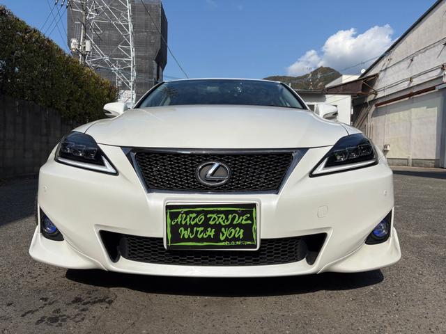 ＩＳ 　純正ナビ・ＴＶ・バックモニター・ＤＶＤチェンジャー・レザーシート・サンルーフ・ツィーター・ドラレコ・社外ヘッドライト・フォッグランプ・ローダウン・社外１９インチアルミ・ＥＴＣ（2枚目）