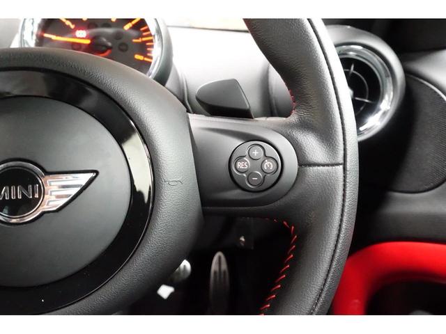 ジョンクーパーワークス クロスオーバー ミニ・クーパー中古車 当店認定中古車 社外SDナビ DVD 地デジ Bluetooth ブラックレザーシート シートヒーター ブラックインナーヘッドライト オートクルーズ 距離19000キロ(28枚目)