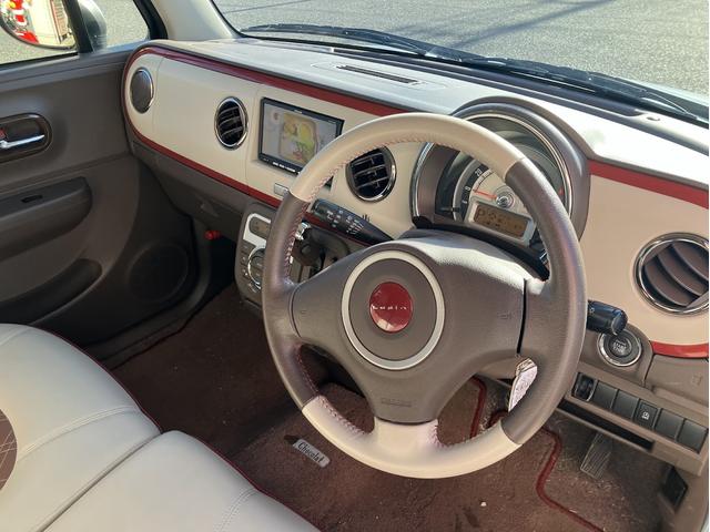 アルトラパンショコラ X 純正ナビ★地デジTV★スマートキー★プッシュスタート★オートエアコン★アイドリングストップ★電動格納ミラー★革巻きステアリング★★(8枚目)