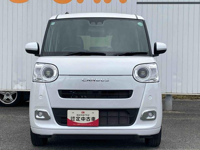 ムーヴキャンバス セオリーＧターボ　ターボ車　両側電動スライドドア　衝突被害軽減システム　ＬＥＤヘッドライト　フォグランプ　ホッとカップホルダー　置きラクボックス　運転席助手席シートヒーター　プッシュボタンスタート　アイドリングストップ（2枚目）