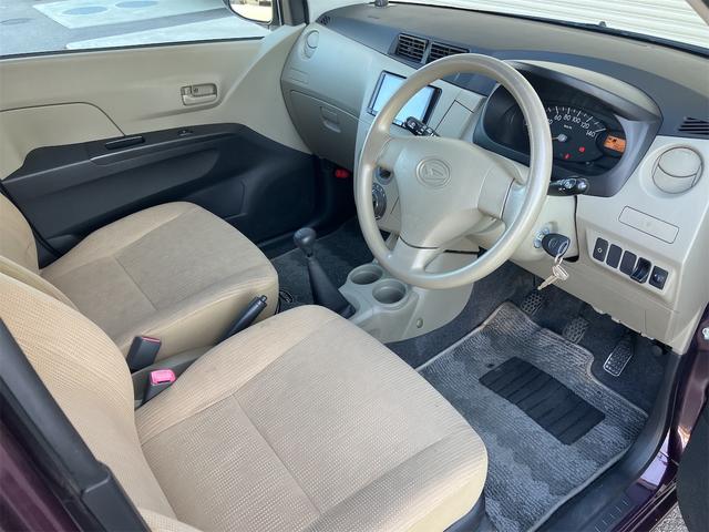 ミラ Xスペシャル コペン足回り(ショック、ダウンサスCOPEN×D-SPORT)5MT 社外ナビ ミュージックプレイヤー接続可 アルミホイール エアコン パワーステアリング パワーウィンドウ(7枚目)