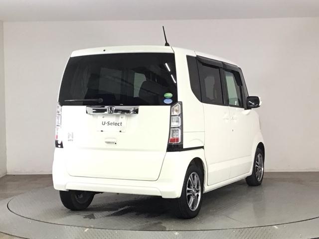 N-BOX GSSパッケージ CDチューナー・スマートキー・純正AW・両側電動ドア・ECOスイッチ W電動ドア Iストップ ブレーキサポート ダブルエアバック サイドカーテンエアバック スマートキー&プッシュスタート ベンチシ-ト(4枚目)