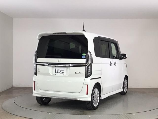 N-BOXカスタム Lターボ LED・フルセグ・メモリナビ・バックカメラ・純正AW・両側電動ドア・ETC 地デジチューナー 衝突軽減ブレーキサポート LEDヘッドライ ターボエンジン PS カーテンエアバック シートヒータ USB(4枚目)