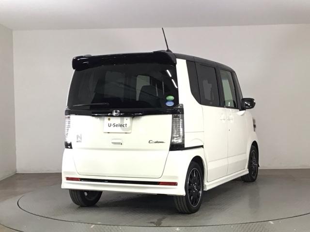 N-BOXカスタム 2トーンカラースタイルG・ターボLパッケージ HID・ワンセグ・メモリナビ・バックカメラ・純正AW・両側電動ドア・ETC キーレスエントリー パワーステアリング ナビTV 横滑り防止機能 パワーウィンドウ エアコン スマートキー ABS ターボ車(4枚目)