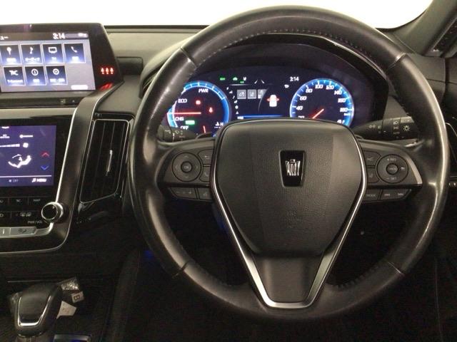 クラウンハイブリッド RSアドバンス LED・フルセグ・メモリナビ・電動シート・純正AW・シートヒーター・ETC USB入力 前後ソナー 地デジ 衝突被害軽減装置 LEDヘットライト 後カメラ クルコン AC Pシート エアバッグ ABS(17枚目)