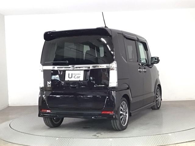 Ｎ－ＢＯＸカスタム Ｇ・ターボパッケージ　ＨＩＤ・フルセグ・メモリナビ・バックカメラ・純正ＡＷ・両側電動ドア・ＥＴＣ　バツクカメラ　フルセグテレビ　パワーウインドウ　スマートキープッシュスタート　ナビ＆ＴＶ　ＥＴＣ付き　ＥＳＣ　ＤＶＤ再生（5枚目）