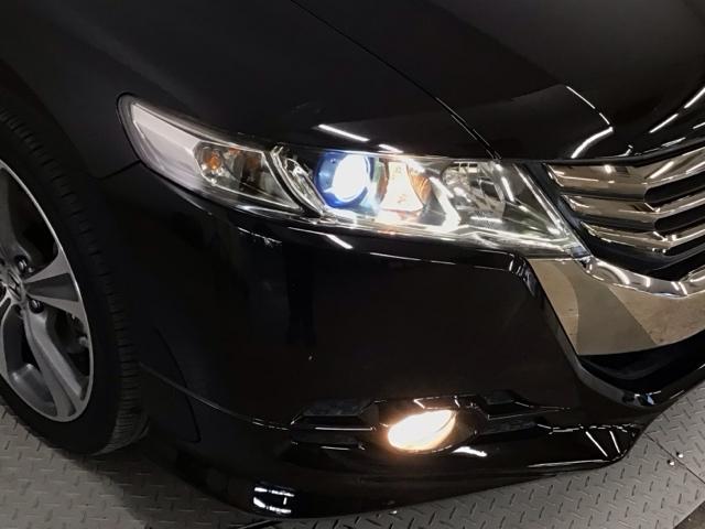 オデッセイ MX・エアロパッケージ HID・フルセグ・HDDナビ・バックカメラ・純正AW・横滑り防止措置・ETC キーレス 3列シート Bカメ スマートキー DVD再生 フルセグTV ESC ETC付 ABS USB エアバッグ(3枚目)