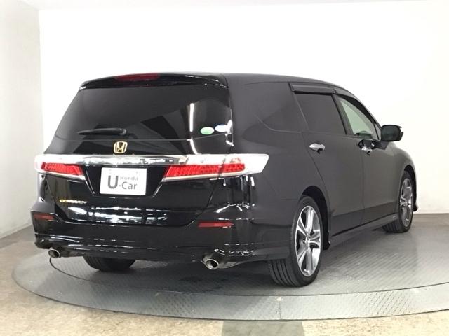 オデッセイ MX・エアロパッケージ HID・フルセグ・HDDナビ・バックカメラ・純正AW・横滑り防止措置・ETC キーレス 3列シート Bカメ スマートキー DVD再生 フルセグTV ESC ETC付 ABS USB エアバッグ(4枚目)