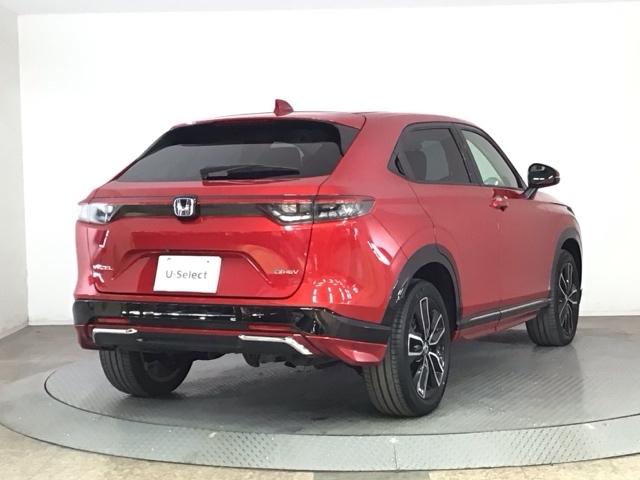 ヴェゼル ｅ：ＨＥＶＺ　ＬＥＤ・フルセグ・メモリナビ・バックカメラ・純正ＡＷ・ホンダＣＯＮＮＥＣＴ　盗難防止装置　Ｒカメラ　フルセグテレビ　スマ－トキ－　ＥＴＣ車載器　アクティブクルーズ　Ｐセンサー　サイドエアバッグ　ＡＢＳ（4枚目）