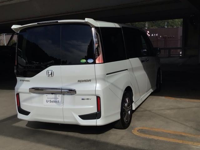 ステップワゴンスパーダ ｅ：ＨＥＶスパーダＧ・ＥＸホンダセンシング　ＬＥＤ・フルセグ・メモリナビ・バックカメラ・純正ＡＷ・シートヒーター・ＥＴＣ　エアバック　地デジ　クルコン　サイドエアバッグ　シ－トヒ－タ－　衝突軽減システム　スマキー　ＬＥＤランプ　ＵＳＢ接続（4枚目）