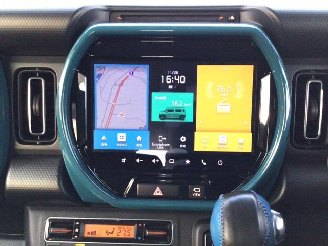 ハスラー ハイブリッドXターボ LED・フルセグ・メモリナビ・バックカメラ・純正AW・シートヒーター・ETC 360カメラ ETC付き クリソナ フルタイム4WD 前席シートヒーター LEDヘッドライト クルーズコントロール ABS(5枚目)