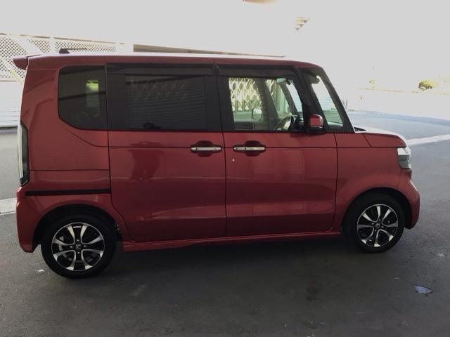 Ｎ－ＢＯＸカスタム コーディネートスタイル　デモカーＵＰ・ＬＥＤ・フルセグ・メモリナビ・純正ＡＷ・ホンダＣＯＮＮＥＣＴ　オートクルーズ　フルセグ対応　Ｗ電動ドア　シートヒータ　ＥＳＣ　リアカメラ　ＥＴＣ　ソナー　ベンチシート　エアコン　ＵＳＢ（36枚目）