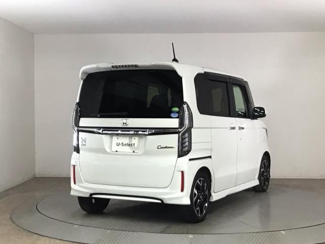 N-BOXカスタム G・EXターボホンダセンシング LED・メモリナビ・CD・バックカメラ・純正AW・シートヒーター・ETC Rカメ 前席シートヒーター クルコン サイドエアバッグ タ-ボ LEDヘットライト USB接続 横滑り防止 パワーステアリング(2枚目)