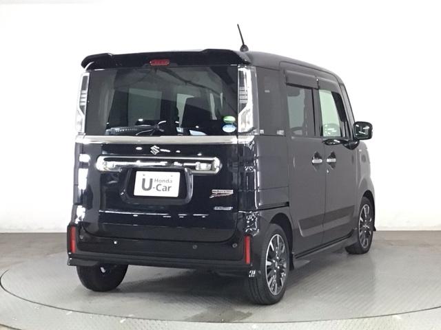 スペーシアカスタム ハイブリッドＸＳターボ　ＨＩＤ・Ｂｌｕｅｔｏｏｔｈ・シートヒーター・純正ＡＷ・両側電動スライドドア　両自動ドア　前後誤発進抑制機能　ＡＣ　リアコーナーセンサー　スマートキー付　ターボモデル　ＥＳＣ　クルコン　サイドエアバック（2枚目）