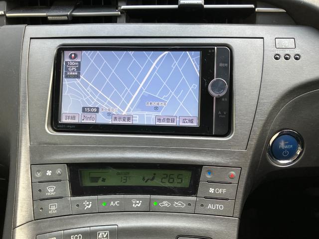 プリウス S ローダウン 外品19インチアルミ 前後ドライブレコーダー ETC バックカメラ ナビ TV オートライト スマートキー 電動格納ミラー 盗難防止システム CD DVD再生 Bluetooth(4枚目)