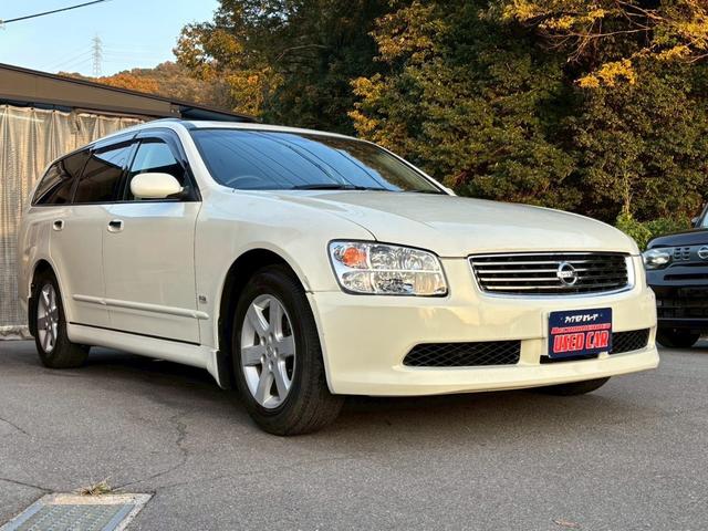 ステージア 250RX 禁煙車 CD HIDヘッドライト オートライト キーレスエントリー AW16インチ パワーウィンドウ パワーステアリング ABS 運転席・助手席エアバック 衝突安全ボディ(3枚目)