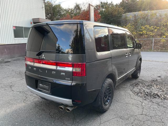 デリカD:5 D パワーパッケージ 4WD ディーゼル 両側電動スライドドア ナビTV ETC バックカメラ 社外アルミホイール マフラー スタッドレスタイヤホイール付(8枚目)