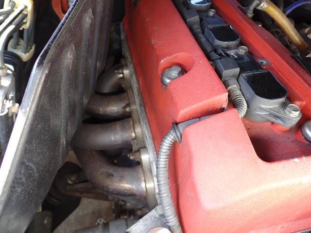 S2000 ベースグレード サーキット仕様 ワイヤースロットル仕様 無限製ハードトップとエキマニ VOLTEXのGTウイング ZEAL車高調 クスコLSD イケア製アッパーアーム ALTEX製 bremboブレーキキット(50枚目)