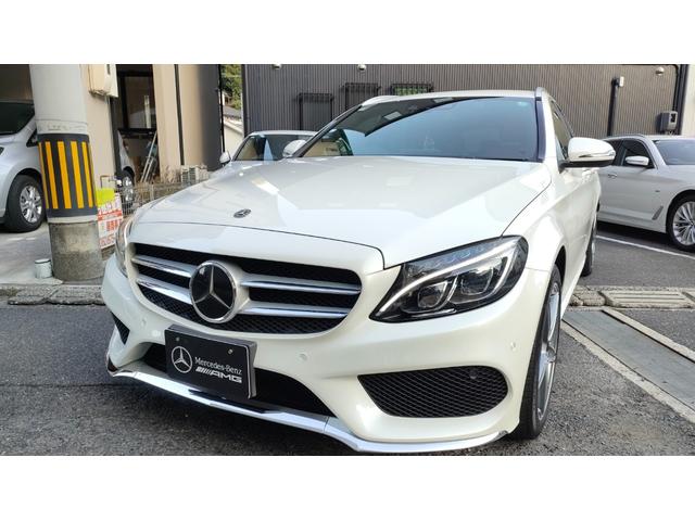 Cクラスステーションワゴン C200 ステーションワゴン スポーツ本革仕様 レーダーセーフティパッケージ ディストロニックプラス 前後ドラレコ 赤革シート ヘッドアップディスプレイ ブラインドスポット パワーバックドア AMG純正18インチ ミシュランタイヤ スペアキー(7枚目)