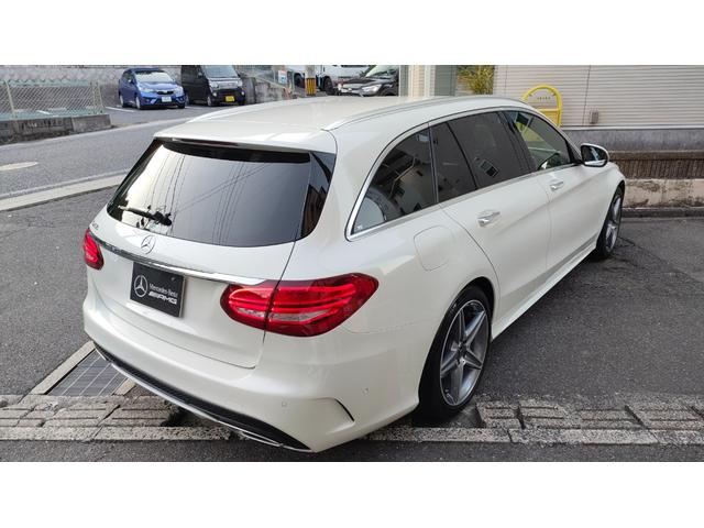 Cクラスステーションワゴン C200 ステーションワゴン スポーツ本革仕様 レーダーセーフティパッケージ ディストロニックプラス 前後ドラレコ 赤革シート ヘッドアップディスプレイ ブラインドスポット パワーバックドア AMG純正18インチ ミシュランタイヤ スペアキー(18枚目)
