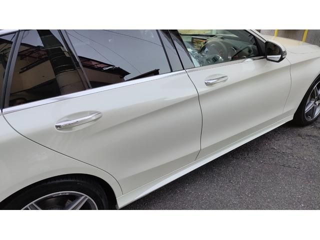 Cクラスステーションワゴン C200 ステーションワゴン スポーツ本革仕様 レーダーセーフティパッケージ ディストロニックプラス 前後ドラレコ 赤革シート ヘッドアップディスプレイ ブラインドスポット パワーバックドア AMG純正18インチ ミシュランタイヤ スペアキー(25枚目)