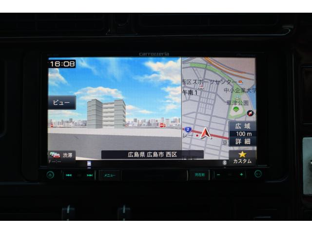 ハイエースワゴン 　フルエアロ　ワイパーガード　リアウイング　オーバーフェンダー　深リムホイール　ラウンジ仕様　ベットキット　ウッドハンドル　ディーゼルターボ　ナビ　ＥＴＣ　ワイドスライドヒンジ（48枚目）