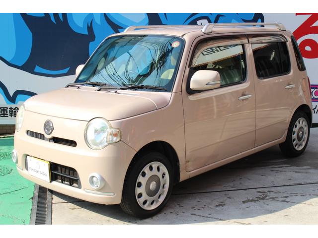 ミラココア カスタムＸ　リミテッド　下取り車　ナビ　ＥＴＣ　ブル―トゥース対応　ＤＶＤ　ＣＤ　チェッカーマット　バイザー　バックカメラ（4枚目）