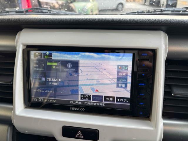 ハスラー Ｘ　ナビ　レーンアシスト　衝突被害軽減システム　ＨＩＤ　スマートキー　アイドリングストップ　電動格納ミラー　シートヒーター　ベンチシート　ＣＶＴ　盗難防止システム　ＡＢＳ　ＥＳＣ　アルミホイール（3枚目）