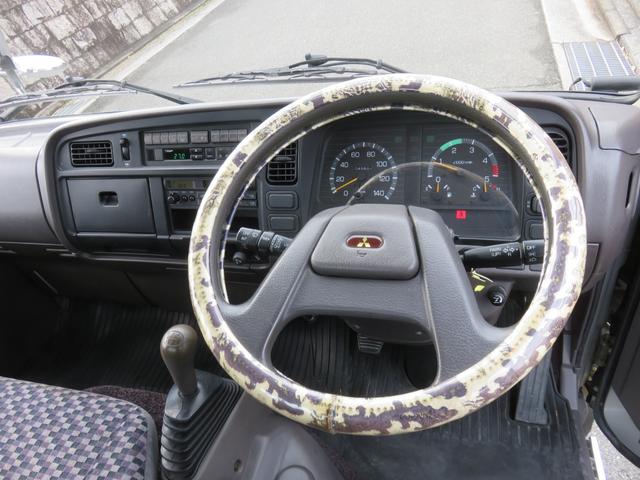 キャンター ロング全低床　ガッツ　ディーゼル　カスタム　オートエアコン　パワーウィンドウ　パワステ　モケットシート　両側電動格納＆調整ミラー　ＦＭラジオ　ブロンズガラス　集中ドアロック　排気ブレーキ　全車検時点検記録簿（4枚目）