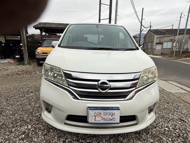 セレナ ハイウェイスター 8人乗り 前後ドライブレコーダー ETC ナビ フルセグTV Bluetooth CD DVD スマートキー オートエアコン 電動格納ミラー AW17インチ ABS 横滑り防止装置 3列シート(2枚目)