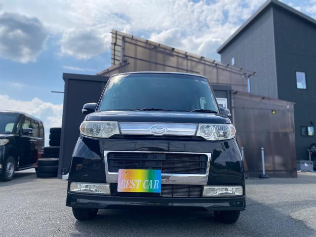 タント カスタムＸリミテッド　スマートキー　パワースライドドア　ＥＴＣ　バックカメラ　新品タイヤ　ナビ　テレビ　ＣＤ　ＳＤ　ミュージックサーバー　オートエアコン　ＨＩＤ　ベンチシート　衝突安全ボディ　新品タイヤバッテリー付き（2枚目）