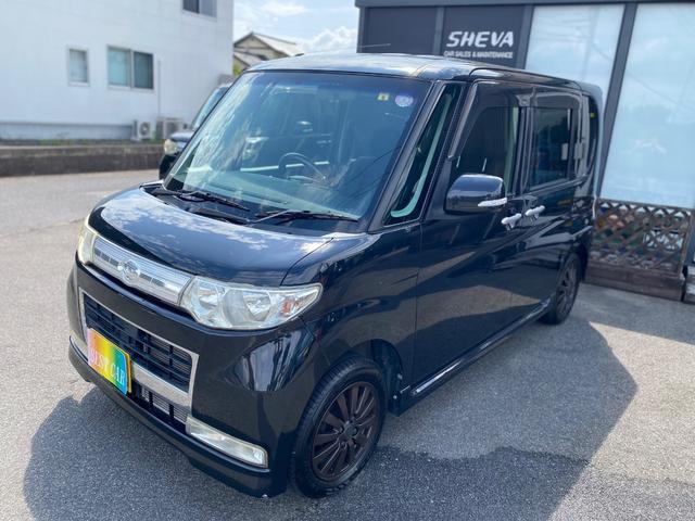 タント カスタムＸリミテッド　スマートキー　パワースライドドア　ＥＴＣ　バックカメラ　新品タイヤ　ナビ　テレビ　ＣＤ　ＳＤ　ミュージックサーバー　オートエアコン　ＨＩＤ　ベンチシート　衝突安全ボディ　新品タイヤバッテリー付き（5枚目）