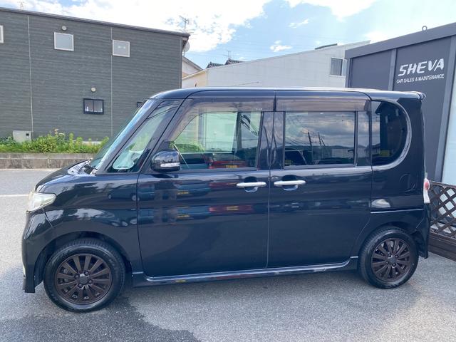 タント カスタムＸリミテッド　スマートキー　パワースライドドア　ＥＴＣ　バックカメラ　新品タイヤ　ナビ　テレビ　ＣＤ　ＳＤ　ミュージックサーバー　オートエアコン　ＨＩＤ　ベンチシート　衝突安全ボディ　新品タイヤバッテリー付き（8枚目）