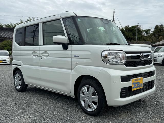 スペーシア ハイブリッドX 届出済未使用車 セーフティープラスパッケージ レーダークルーズコントロール スマートキー プッシュスタート 両側電動スライドドア LEDヘッドライト シートヒーター 電動パーキングブレーキ(3枚目)