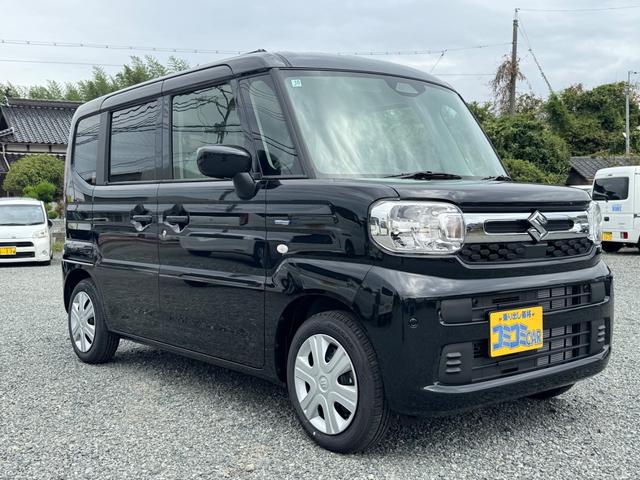 スペーシア ハイブリッドX 届出済未使用車 セーフティープラスパッケージ レーダークルーズコントロール スマートキー プッシュスタート 両側電動スライドドア LEDヘッドライト シートヒーター 電動パーキングブレーキ(3枚目)