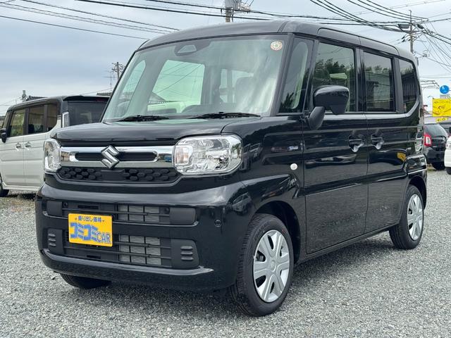 スペーシア ハイブリッドX 届出済未使用車 セーフティープラスパッケージ レーダークルーズコントロール スマートキー プッシュスタート 両側電動スライドドア LEDヘッドライト シートヒーター 電動パーキングブレーキ(4枚目)