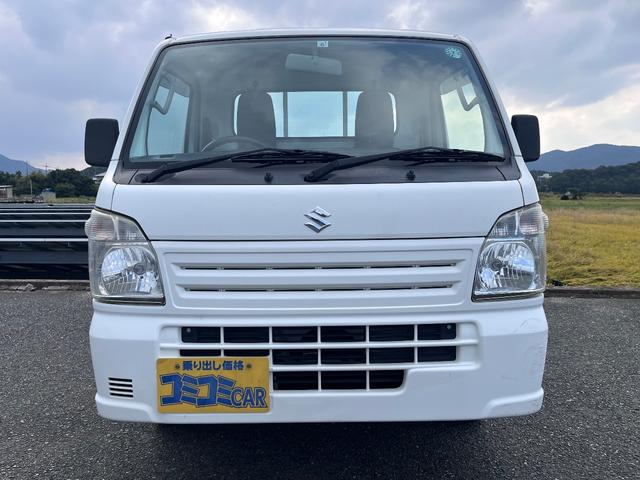 キャリイトラック KCエアコン・パワステ ☆保証2年付☆ 4WD 5MT エアコン パワーステアリング スピーカー付ラジオ ヘッドライトレベライザー エアーバック 三方開(2枚目)