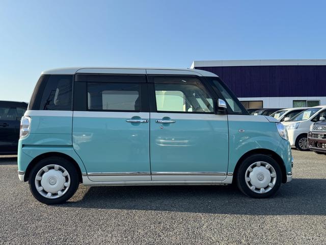 ムーヴキャンバス Ｇメイクアップリミテッド　ＳＡＩＩＩ　☆保証２年付き☆　レーダーブレーキ　車線逸脱警報　前後誤発進抑制装置　両側電動スライドドア　オートマチックハイビーム　プッシュスタート　スマートキー　ＬＥＤヘッドライト　オートライト（5枚目）