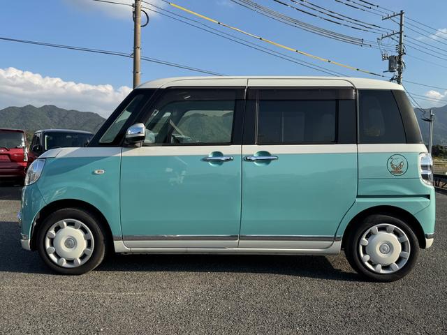 ムーヴキャンバス Ｇメイクアップリミテッド　ＳＡＩＩＩ　☆保証２年付き☆　レーダーブレーキ　車線逸脱警報　前後誤発進抑制装置　両側電動スライドドア　オートマチックハイビーム　プッシュスタート　スマートキー　ＬＥＤヘッドライト　オートライト（6枚目）