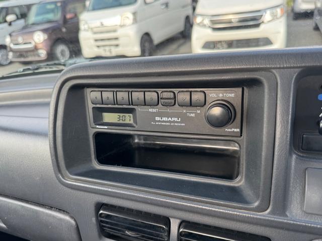 サンバートラック ＪＡ　５速ＭＴ　４ＷＤ　シガーソケット　三方開　運移転席エアバック純正ラジオ（14枚目）