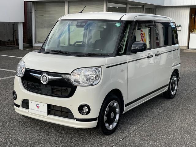 ムーヴキャンバス Ｘブラックアクセントリミテッド　ＳＡＩＩＩ　パイオニアナビ　フルセグ　全方位カメラ　ＬＥＤヘッドライト　フォグランプ　ＥＴＣ　衝突軽減ブレーキ　両側パワースライドドア　スマートアシスト　キーフリー　革巻きステアリング　ステアリングスイッチ（2枚目）