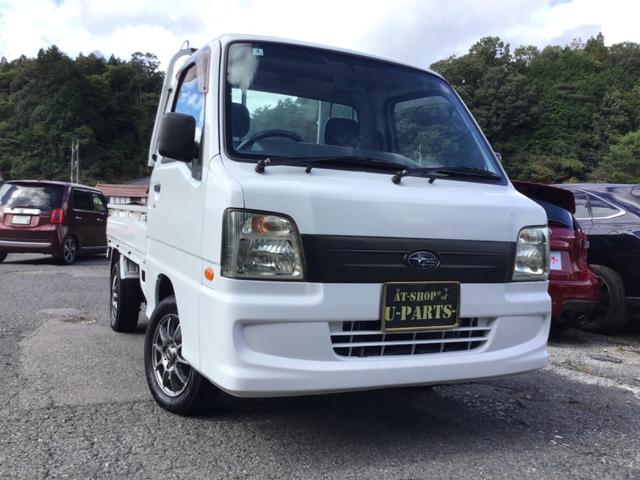 サンバートラック 　トラック．４ＷＤ．５速マニュアル＆切り替え４ＷＤ．エアコン．社外アルミ．ヘッドライトレベライザー．スタッドレス（2枚目）