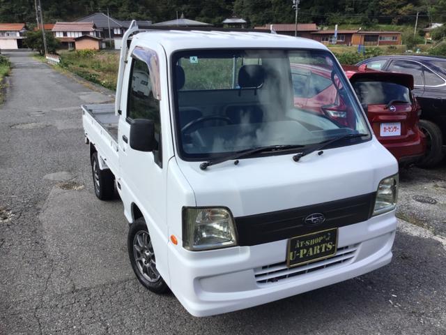 サンバートラック 　トラック．４ＷＤ．５速マニュアル＆切り替え４ＷＤ．エアコン．社外アルミ．ヘッドライトレベライザー．スタッドレス（3枚目）
