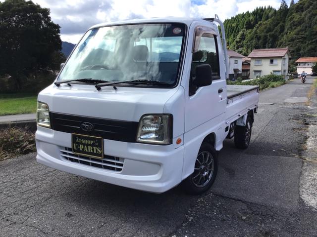 サンバートラック 　トラック．４ＷＤ．５速マニュアル＆切り替え４ＷＤ．エアコン．社外アルミ．ヘッドライトレベライザー．スタッドレス（5枚目）