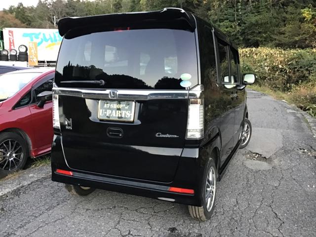 Ｎ－ＢＯＸカスタム Ｇ　ＳＳパッケージ　４ＷＤ．ＣＴＢＡ軽減ブレーキ．左右パワースライドドア．ＨＩＤ・横滑り防止・フルオートエアコン・ＵＳＢ．ＡＵＸ・アイドリングＳＴ．アルミ．ＨＯＮＤＡ純正Ｇａｔｈｅｒｓ（4枚目）