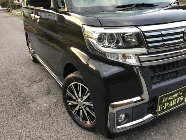 タント カスタムＸ　トップエディションＳＡＩＩ　衝突軽減ブレーキ．ナビ・フルセグ・パワースライドドア．バックカメラ．ＨＩＤ＆オートヘッドライト・横滑り防止・Ｂｌｕｅｔｏｏｔｈオーディオ・フルオートエアコン・スマートキー・アイドリングＳＴ．アルミ（3枚目）