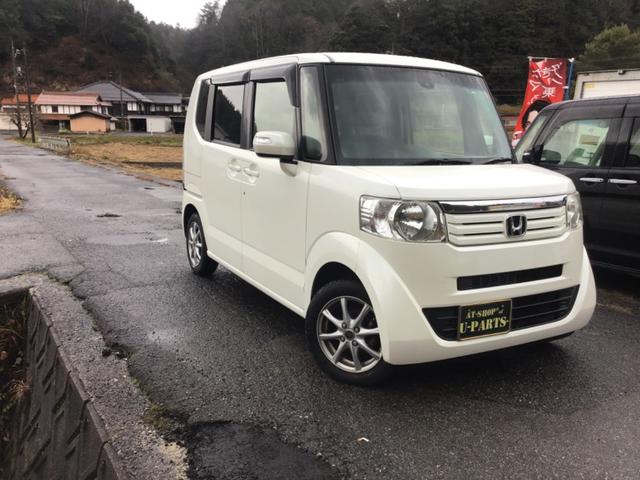 N-BOX G・Lパッケージ 衝突軽減ブレーキ.フルオートエアコン.スマートキー.パワースライドドア.横滑り防止装置.プラズマクラスター.ETC.バニティーミラー付きサンバイザー.AUX.USB.アイドリングストップ(2枚目)