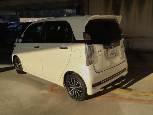 Ｎ－ＷＧＮカスタム Ｇ・Ｌパッケージ　ＨＩＤ・バックカメラ・純正アルミホイール・スマートキー・ＥＣＯスイッチ・ＥＴＣ　横滑り防止システム　スマートキー＆プッシュスタート　ベンチシ－ト　バックモニター　ＥＴＣ車載器　盗難防止システム　ＡＢＳ（5枚目）