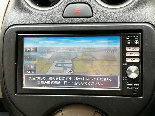 マーチ １２Ｇ　ＥＴＣ　ナビ　バックカメラ　フルセグＴＶ　Ｂｌｕｅｔｏｏｔｈ　ＣＤ　ＤＶＤ　ミュージックプレイヤー接続可　オートエアコン　スマートキー　電動格納ミラー　ＡＷ１４インチ　フォグライト（6枚目）